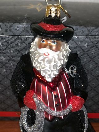 RARE Christopher Radko Cattle Barons Ball Special Limited Edition Cowboy Santa. 3