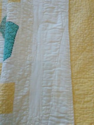 Vintage Sunbonnet Sue & Sam Handmade Quilt Feed sack Flour Sack Fabric 5