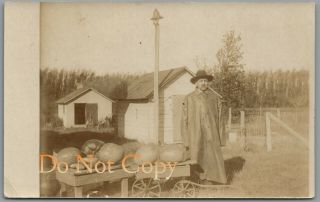 Groton,  South Dakota Sd - Peter A.  Wennack @ Home - 1911 P/u Rppc Postcard