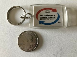 Motorola 2 Way Radio Dealer Calais Maine Keychain Key Ring 33576