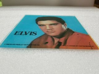 Vintage 1980s Carnival Prize Elvis Antique Mirror In Cardboard Sleeve 4