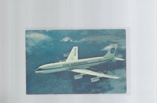 Pan American Airways Boeing 707 Jet Clipper Publisher Postcard