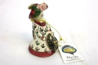 Blue Sky Clayworks Heather Goldminc Victorian Lady Ceramic Collectible Ornament