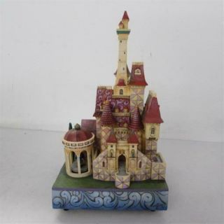 Jim Shore Disney Showcase Enchanted Kingdom " Belle & The Beast " Music Box