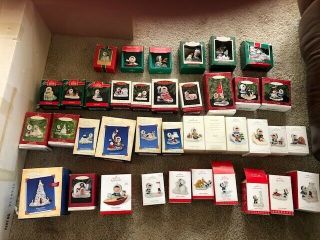 35 Hallmark Frosty Friends 1984 - 2018 All In Boxes Plus 3 Bonuses