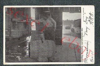 Distilling Turpentine Evergreen Alabama - Circa 1908 Postcard Grade 4