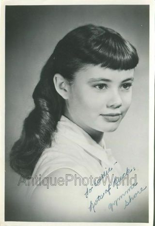 Young Roberta Jymme Schourop Shore American Actress Vintage Hand Signed Photo