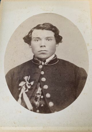 Civil War Id Cabinet Card Martin Olsen Grinder 12 Wisconsin Infantry
