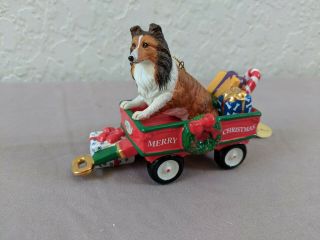 Rare Danbury Sheltie Dog 2011 Annual Christmas Ornament