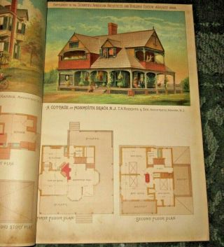 1886 PUBLICATION - SCIENTIFIC AMERICAN ARCHITECTS AND BUILDERS EDITION 7