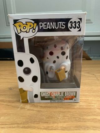 Funko Pop Ghost Charlie Brown Halloween 333 Peanuts