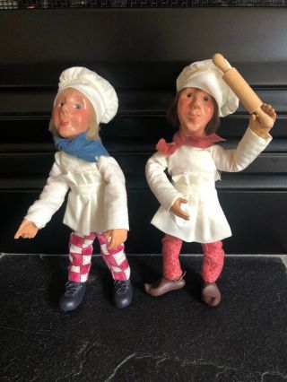 Kindles Byers Choice Bendable Chef Figurines