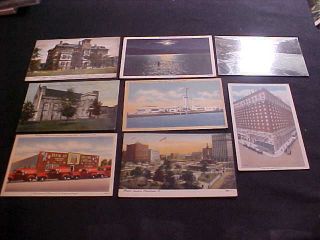 8 Vintage Postcard Views Of Cleveland,  Ohio