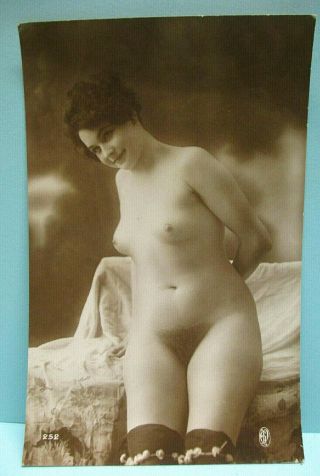 Jean Agelou Gp 252 Miss Madeleine Young Nude 1910 Rppc French Postcard Exc Rare