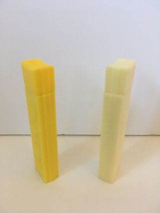 2 Vintage Pez Lighters (yellow And White)