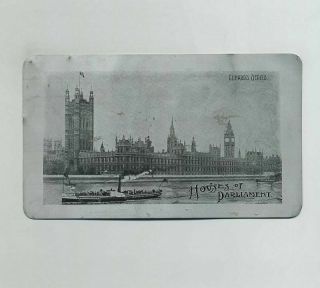Houses Of Parliament London England Uk Aluminum Metal Novelty Postcard Wz5406