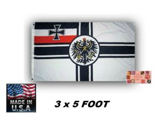 Usa Made German Germany Imperial Empire War Ensign Deutschland Ww1 Flag Banner