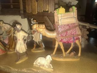 Nativity Set - Ulrich Bernardi - Anri - 1986 - Italy Stable and 14 Figurines 4