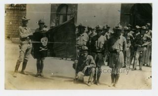 Vintage Photo 1929 Nicaragua Us Marines Captured Sandino Flag Photograph Usmc