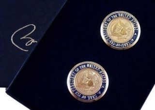 These Are Authentic White House Issued Barack Obama Presidential Seal Cufflinks 2