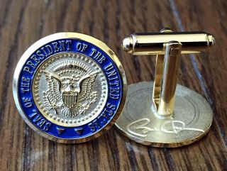 These Are Authentic White House Issued Barack Obama Presidential Seal Cufflinks 4