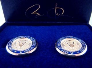 These Are Authentic White House Issued Barack Obama Presidential Seal Cufflinks 7