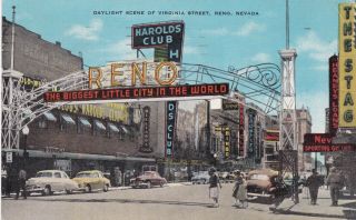Reno Nevada Postcard 1950 