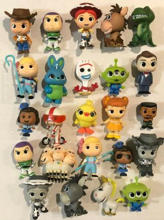 Funko Mystery Minis Toy Story 4 Complete Set Of 24 W/ Exclusives