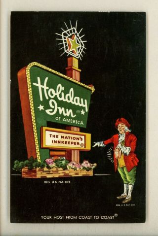 Holiday Inn Motel Hotel Postcard Maryland Md Baltimore South Glen Burnie Type 2a