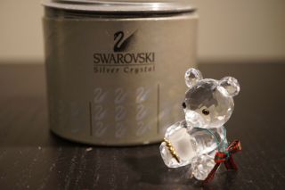 Swarovski Crystal Kris Bear With Honey Pot Figurine 7637 Nr 000 003