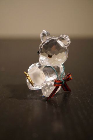 Swarovski Crystal Kris Bear with Honey Pot Figurine 7637 NR 000 003 2