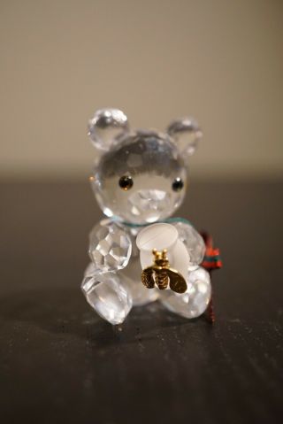 Swarovski Crystal Kris Bear with Honey Pot Figurine 7637 NR 000 003 3