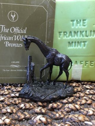The Official African Wildlife Bronzes Giraffe From The Franklin 5