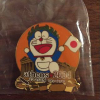 Athens 2004 Olympic Pin Doraemon Anime Media Tv Asahi Tokyo Japan