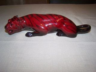 1 Fantastic 91/2 " Royal Doulton Noke Flambe Tiger Figurine Perfect