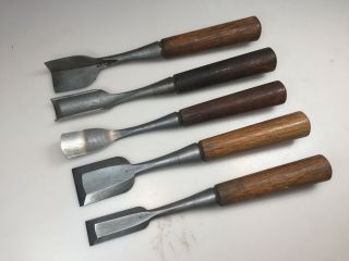 Set Of Five Japanese Carving Chisels,  505