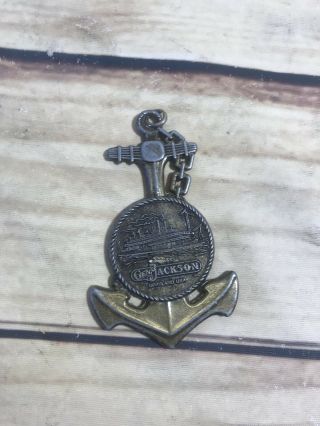 Opryland Nashville Tennessee Gen Jackson Souvenir Keychain Key Ring Charm