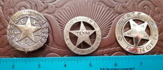 Texas Ranger 3 Badge Set