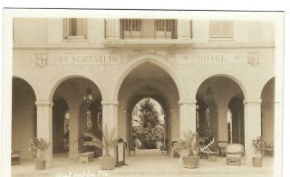Rppc San Sebastian Hotel Coral Gables Florida 1920 - 30 
