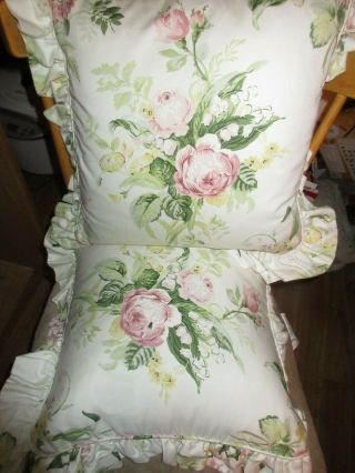Laura Ashley Bedding Decor Pillows Rose Bouquet