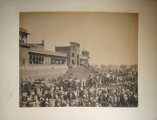 Rare Photograph 2,  Delhi Durbar,  Procession Jama Masjid,  Wiele & Klein,  1903,  India