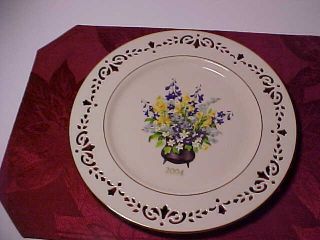 Lenox Colonial Bouquet Jersey 10th Colony Plate