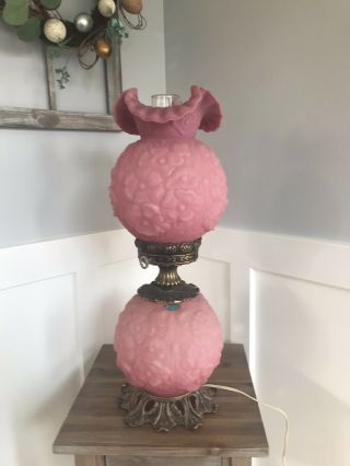 Gone With The Wind Satin Rose (pink) Gwtw Poppy Fenton Lamp Light