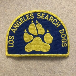 Los Angeles County Ca Sheriff Search Dogs Sar Patch