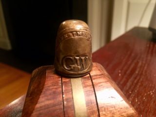 Long Live the President Button Thimble – George Washington – GW Inarguable 4