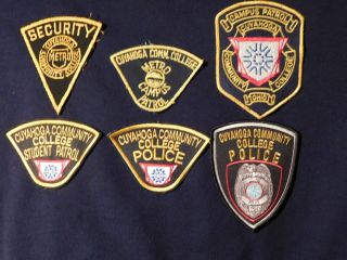 Ohio Police Patch 6 Cuyahoga Community College Patches