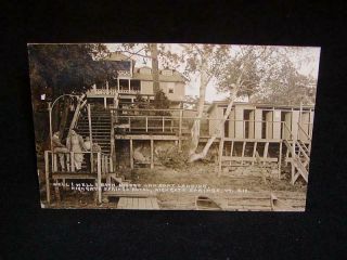 Antique Photo Postcard,  Highgate Springs,  Vt. ,  Highgate Springs Hotel Bath House