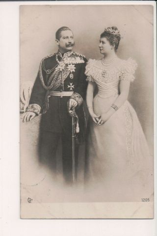 Vintage Postcard Kaiser Wilhelm Ii & Kaiserin Auguste Victoria
