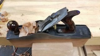 STANLEY BAILEY No 5 1/2 TYPE 11 SMOOTH BOTTOM HAND PLANE - 3 PAT DATES 2