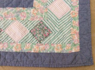 VINTAGE HOMEMADE QUILT,  80” X 62” 3